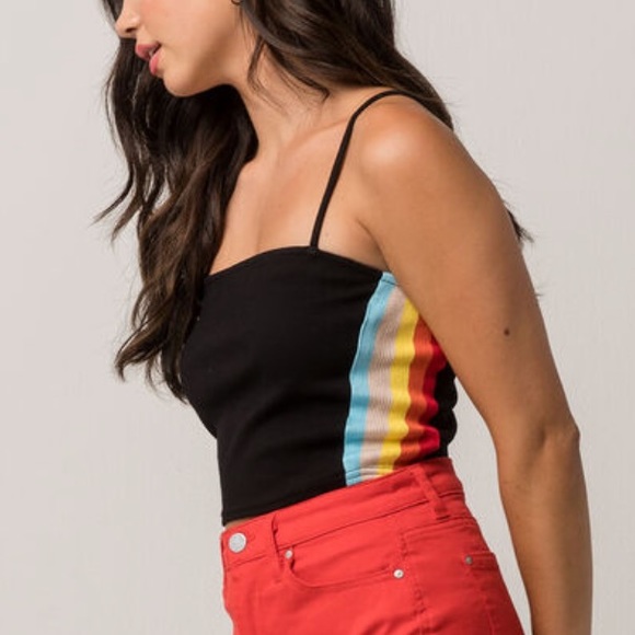 Rainbow Side Stripe crop cami - Tilly’s - Picture 1 of 1